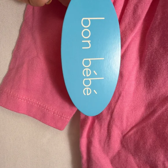 Baby bon bébé Casual Dress 12 Months Pink Rainbow Hearts NWT - Picture 6 of 6